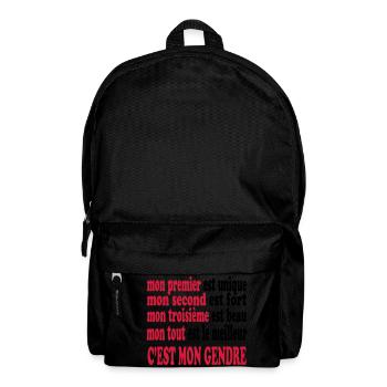 Mon GENDRE est beau - Sac à dos - noir - Devant