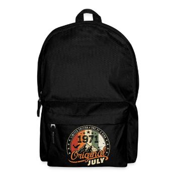 1971 Juli 1971 Hemd Geburtstag 1971 Geschenk - Rucksack - Schwarz - Vorne