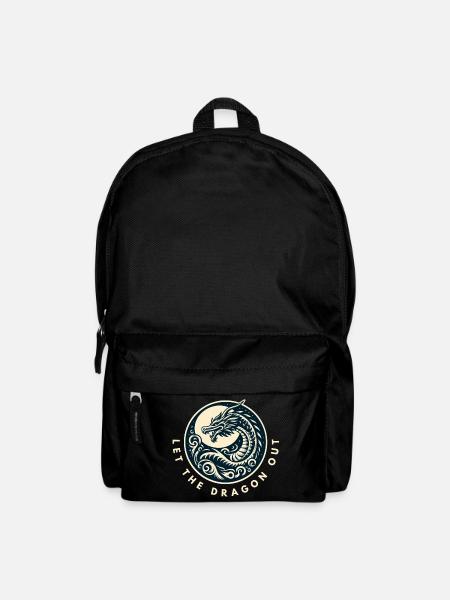 Lass den Drachen raus - Rucksack - Schwarz