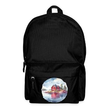 Maison suédoise cadeau de vacances maison suédoise - Sac à dos - noir - Devant