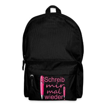 Brieffreundschaft - Rucksack - Schwarz - Vorne