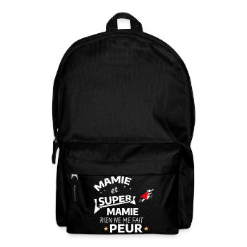 Mom Superheroine Poster - Backpack - black - Front