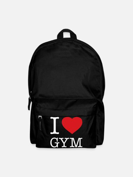I LOVE GYM - Rucksack - Schwarz