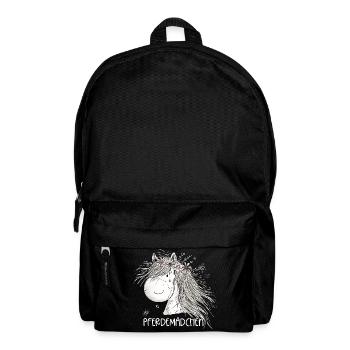 Horse Girl Pferdemädchen Pferde Cartoon - Rucksack - Schwarz - Vorne