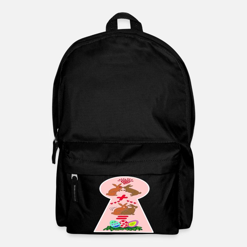 Naughty Easter Bunnies Funny Easter - Backpack - black