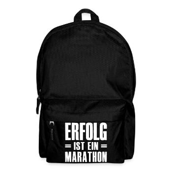 Success is a marathon founder entrepreneur - Backpack - black - Front