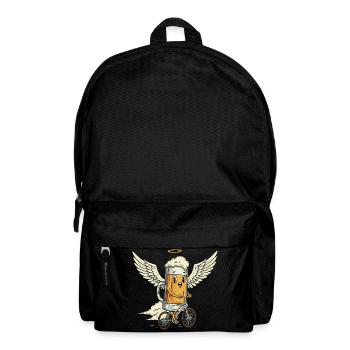 Lustig Bier Fahrrad Engel Männertag Vatertag Tour - Rucksack - Schwarz - Vorne