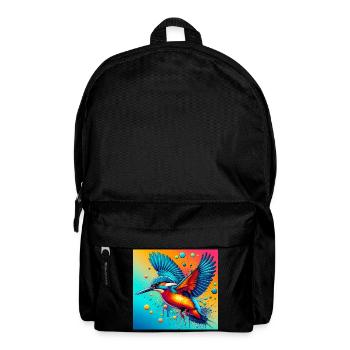 Eisvogel - Rucksack - Schwarz - Vorne