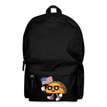  Patriotic Kawaii Taco Independence Day 4th of - Rucksack - Schwarz - Vorne