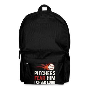 Boy Mom Baseball Proter Sohn Homerun Travel Team - Rucksack - Schwarz - Vorne