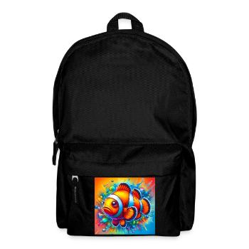 Clownfisch - Rucksack - Schwarz - Vorne