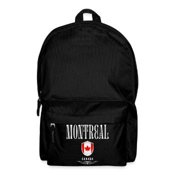 Montreal Canada, elegant and minimalist design - Backpack - black - Front