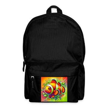 Clownfisch - Rucksack - Schwarz - Vorne