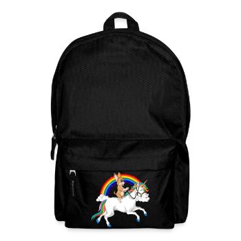 Chihuahua Unicorn Ride - Backpack - black - Front