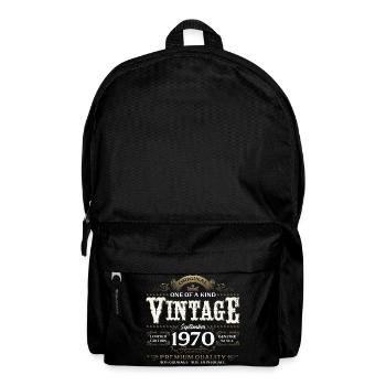 55th Birthday Vintage September Year 1970 - Backpack - black - Front
