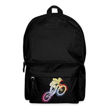 Rainbow-style mountain bike adventure - Backpack - black - Front