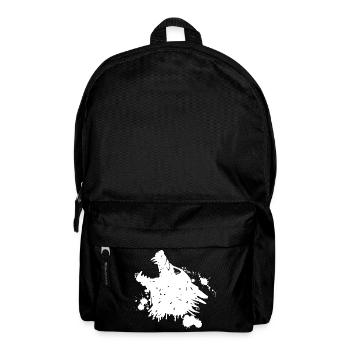 Loup blanc qui hurle - Sac à dos - noir - Devant