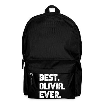 Meilleur cadeau Olivia de tous les temps - Sac à dos - noir - Devant