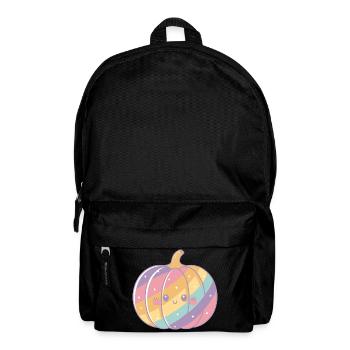 Rainbow pastel pumpkin - Backpack - black - Front