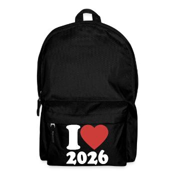 Happy New Year | I Love 2026 - Backpack - black - Front