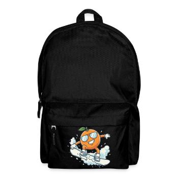 Coole Snowboard Orange mit Sonnenbrille - Rucksack - Schwarz - Vorne