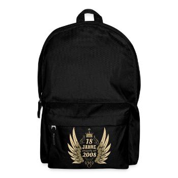 Unique vintage 2008 angel wings 18th birthday - Rucksack - Schwarz - Vorne