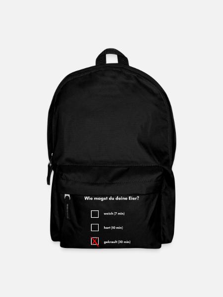Wie magst du deine Eier? - Rucksack - Schwarz