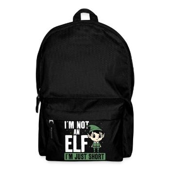  Ich Bin Kein Elf, Ich Bin Nur Klein. Lustige - Rucksack - Schwarz - Vorne
