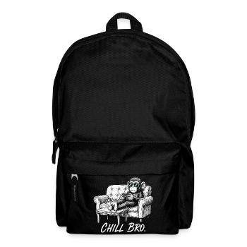 Chill Bro Affe mit Sonnenbrille Gamer Lustig Gesch - Rucksack - Schwarz - Vorne