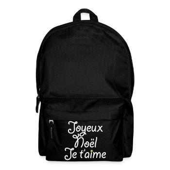 Merry Christmas I Love You - Backpack - black - Front