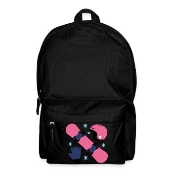 Glam Skate Pink and Blue Helmet - Backpack - black - Front