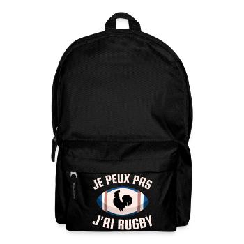 I can't I have rugby - Backpack - black - Front