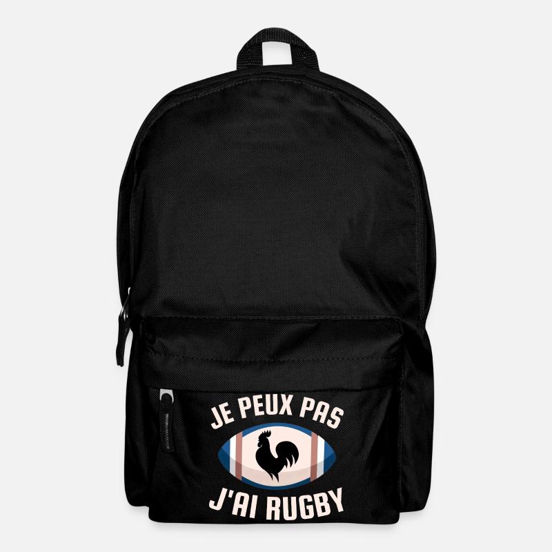 I can't I have rugby - Backpack - black