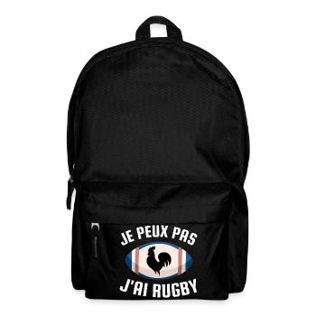 I can't I have rugby - Backpack - black - Front