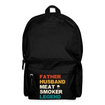Father Husband Meat Smoker Legend - Rucksack - Schwarz - Vorne