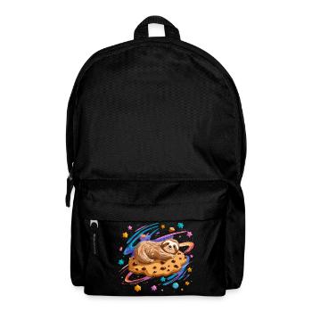 Weltraum-Sloth auf Keks - Rucksack - Schwarz - Vorne