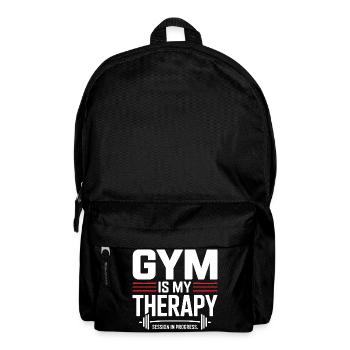 La salle de sport est ma thérapie – motivations Gym Saying - Sac à dos - noir - Devant