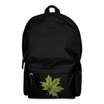 Feuille d’érable - Forêt et nature BOTANIK - Sac à dos - noir - Devant