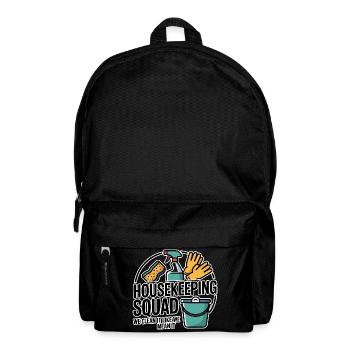 Funny Cleaning Design - Backpack - black - Front