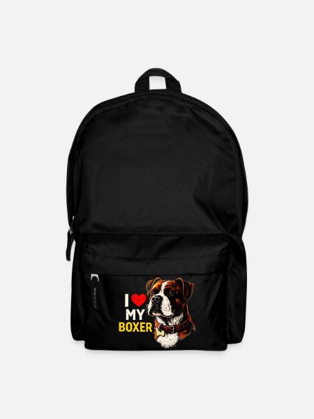 I love my boxer - Backpack - black