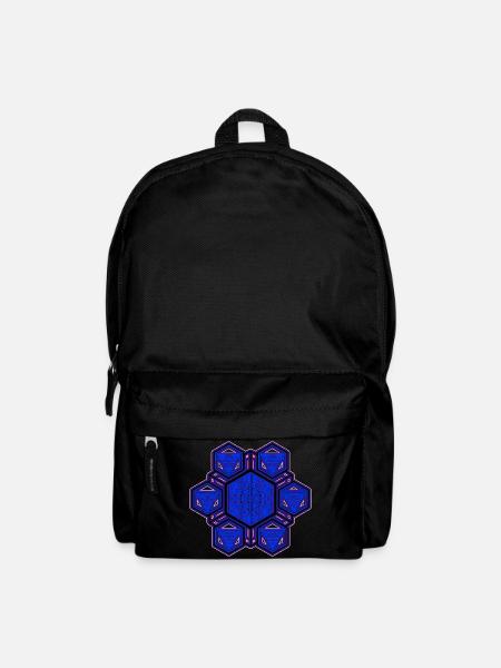 Festival Wear Trance Goa Rave Techno Party Mandala - Backpack - black
