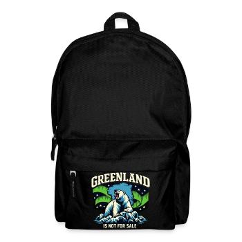 Le Groenland n’est pas à vendre. Pas de la main - Sac à dos - noir - Devant