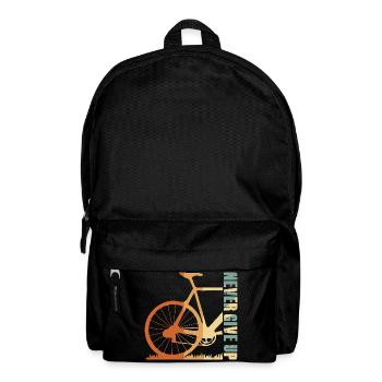 Bike Silhouette Gradient Design - Backpack - black - Front