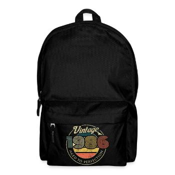 Vintage 60s Retro Logo - Backpack - black - Front