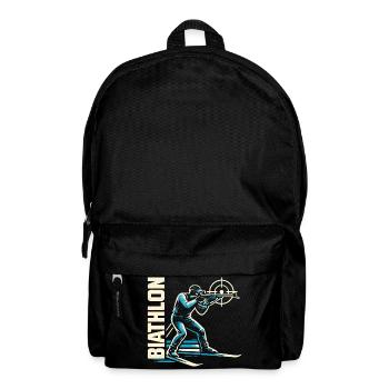 Biathlon Passion Liebhaber Geschenk - Rucksack - Schwarz - Vorne