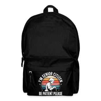 Patience with grandmother clothes - Backpack - black - Front