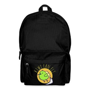 Kiwis können fliegen - Rucksack - Schwarz - Vorne