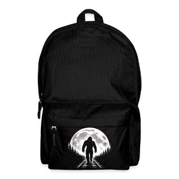 Bigfoot on railroad tracks - Backpack - black - Front