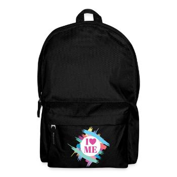 Selbstbewusstsein Character Stärke Coach I Love me - Rucksack - Schwarz - Vorne