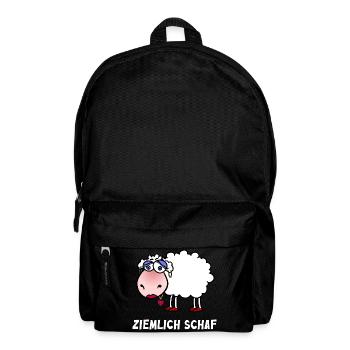 Pretty Sheep Cartoon Heart - Backpack - black - Front